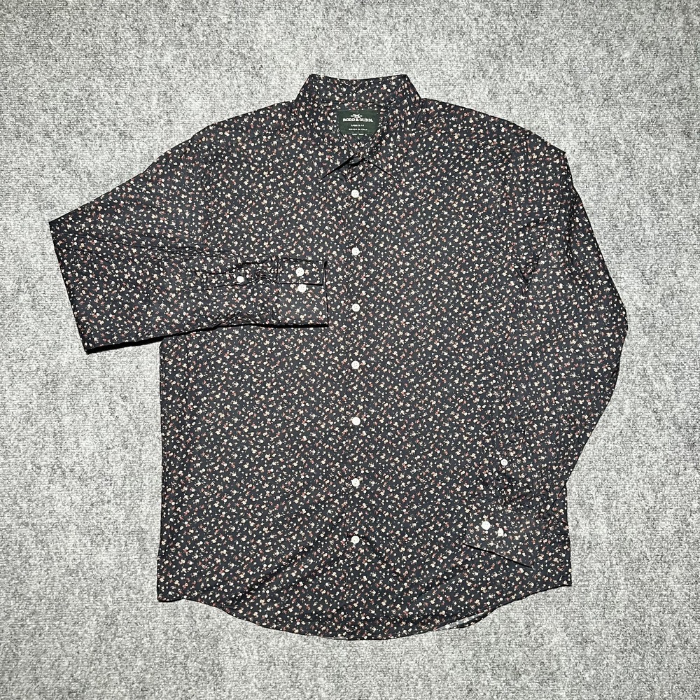 Rodd & Gunn Casual Floral Button‎ Up Shirt Large Sports Fit Woven in Italy